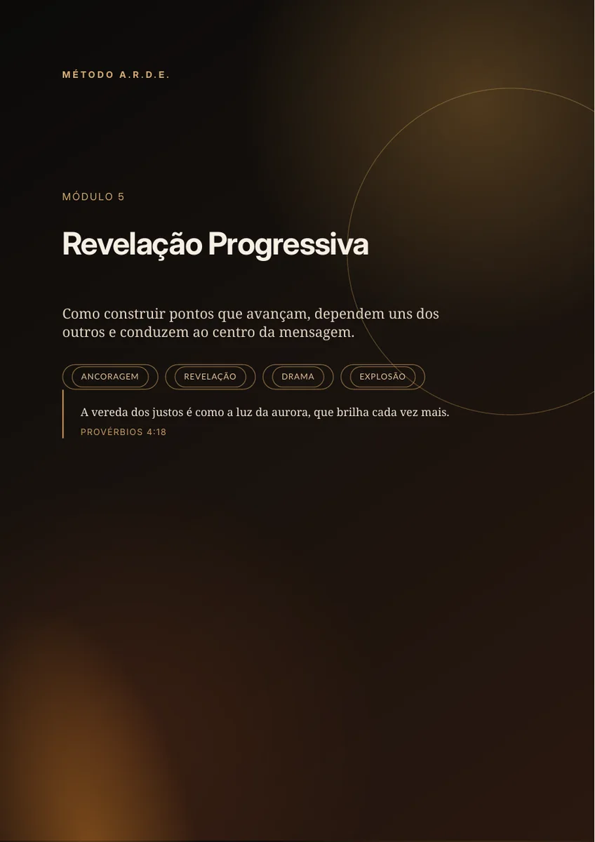 Módulo 5: Revelação Progressiva