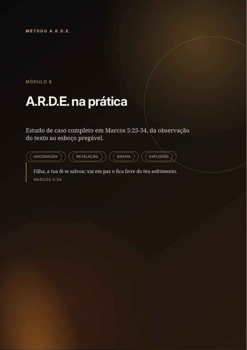 Capa do estudo de caso Marcos 5