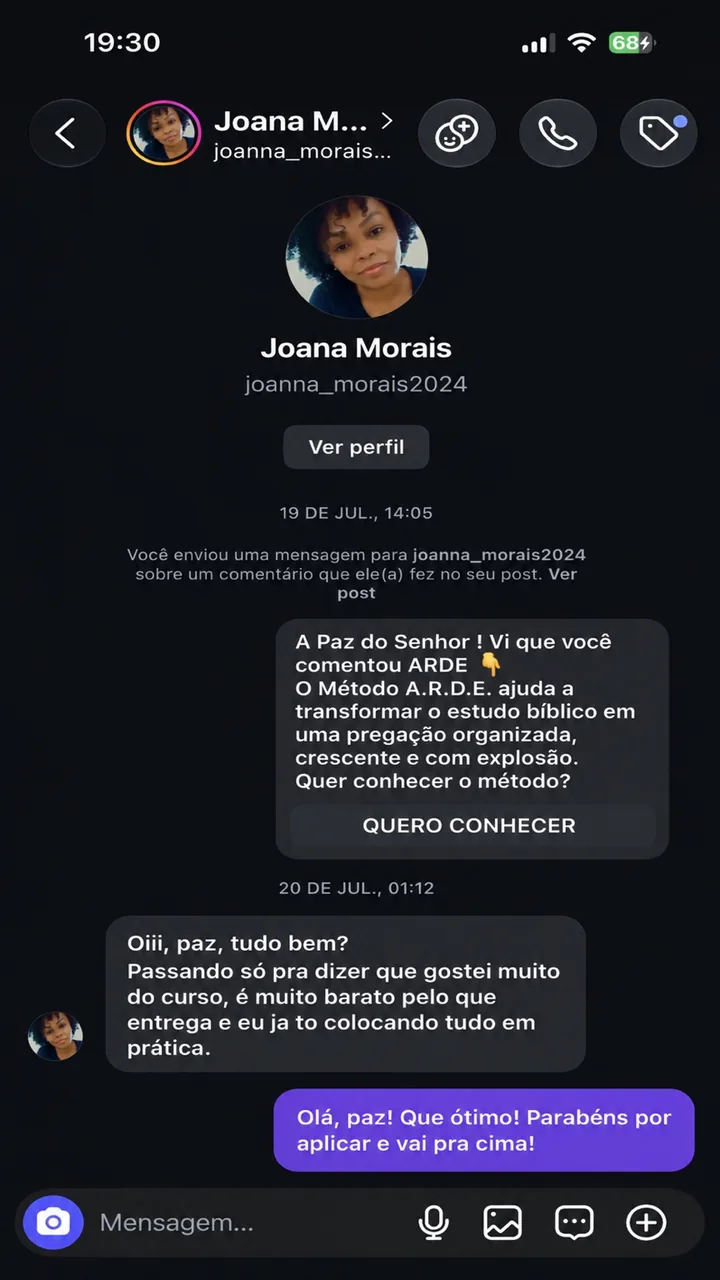 Depoimento original de Joana